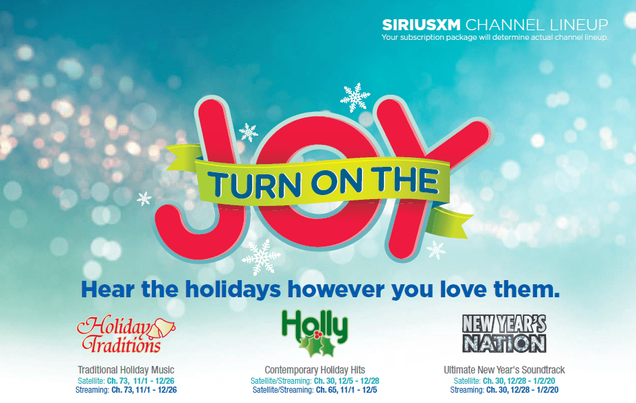 SiriusXM plans 15 (!!!) holiday music channels this&nbsp;year